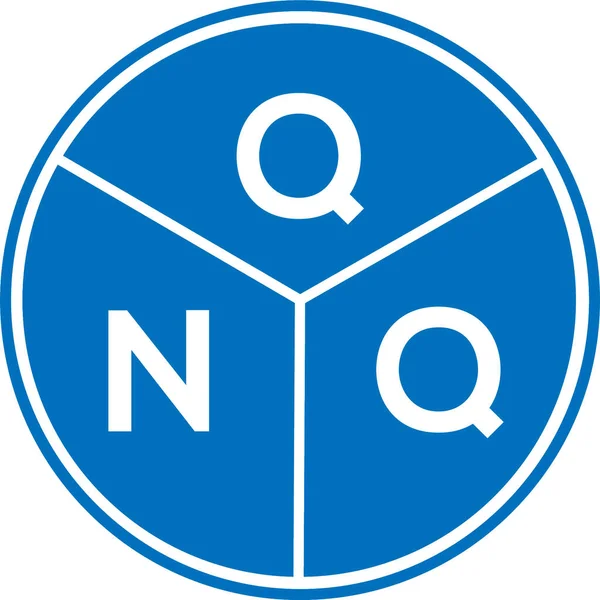 Qnq Litera Logo Projekt Białym Tle Qnq Twórcze Inicjały Koncepcja — Wektor stockowy