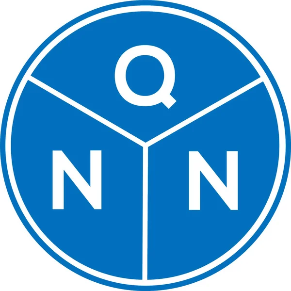 Qnn Projekt Logo Litery Białym Tle Qnn Twórcze Inicjały Koncepcja — Wektor stockowy