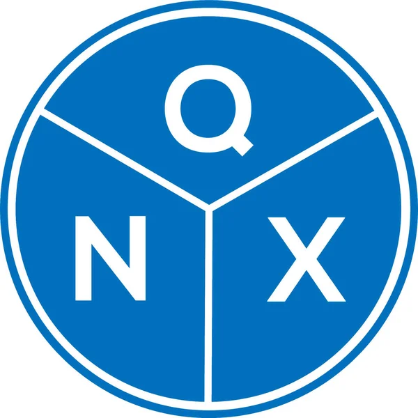 Beyaz arkaplanda QNX harf logosu tasarımı. QNX yaratıcı harflerin baş harfleri logo kavramı. QNX harf tasarımı.