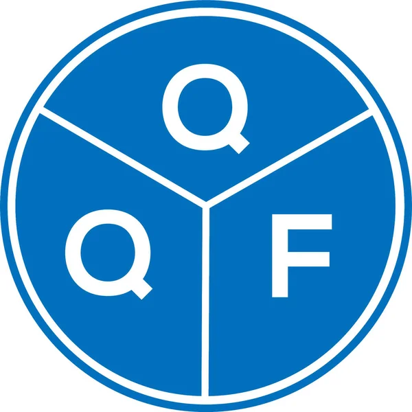 Qqf字母标识的白底设计 Qqf创意首字母首字母标识概念 Qqf字母设计 — 图库矢量图片