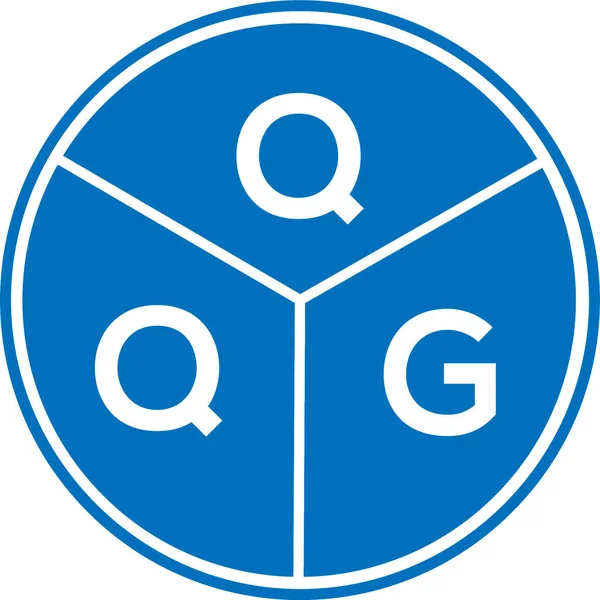 Beyaz arkaplanda QQG harfi logo tasarımı. QQG yaratıcı harflerin baş harfleri logo kavramı. QQG harf tasarımı.