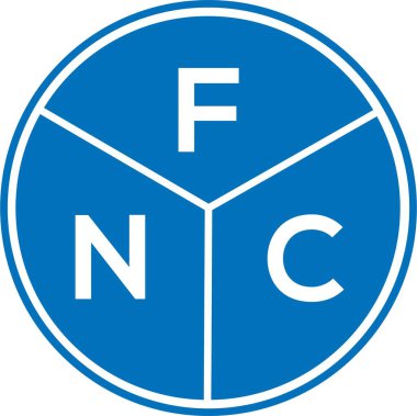 Beyaz arka planda FMC harf logosu tasarımı. FMC yaratıcı harflerin baş harfleri logo kavramı. FMC harf tasarımı.