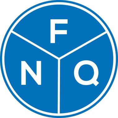 Beyaz arka planda FNQ harfi logo tasarımı. FNQ yaratıcı harflerin baş harfleri logo kavramı. FNQ harf tasarımı.