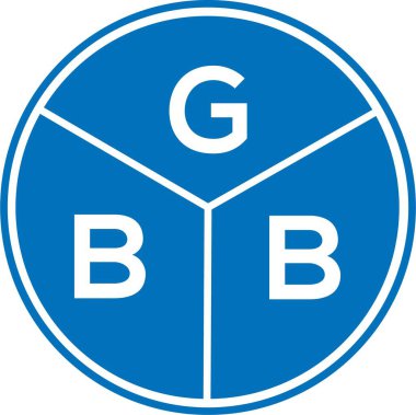 Beyaz arka planda GBB harfi logo tasarımı. GBB yaratıcı harflerin baş harfleri logo kavramı. GBB harf tasarımı.