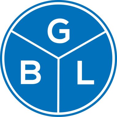 Beyaz arkaplanda GBL harf logosu tasarımı. GBL yaratıcı harflerin baş harfleri logo kavramı. GBL harf tasarımı.