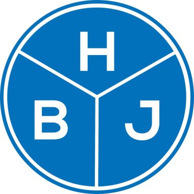 Beyaz arka planda HBJ harf logosu tasarımı. HBJ yaratıcı harflerin baş harfleri logo kavramı. HBJ harf tasarımı.