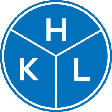 Beyaz arkaplanda HKL harf logosu tasarımı. HKL yaratıcı harflerin baş harfleri logo kavramı. HKL harf tasarımı.
