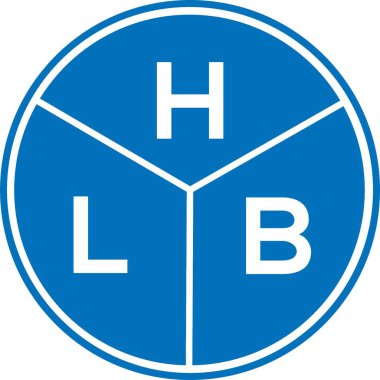 Beyaz arka planda HLB harfi logo tasarımı. HLB yaratıcı harflerin baş harfleri logo kavramı. HLB harf tasarımı.