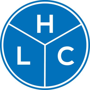 Beyaz arka planda HLC harf logosu tasarımı. HLC yaratıcı harflerin baş harfleri logo kavramı. HLC harf tasarımı.