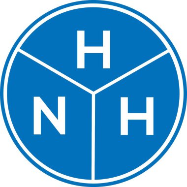 Beyaz arka planda HNI harf logosu tasarımı. HNI yaratıcı harflerin baş harfleri logo kavramı. HNI harf tasarımı.