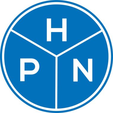 Beyaz arka planda HPN harf logosu tasarımı. HPN yaratıcı harflerin baş harfleri logo kavramı. HPN harf tasarımı.