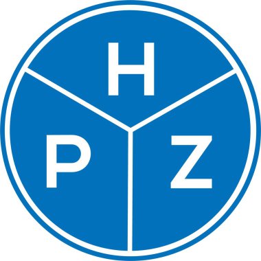 Beyaz arkaplanda HPZ harf logosu tasarımı. HPZ yaratıcı harflerin baş harfleri logo kavramı. HPZ harf tasarımı.
