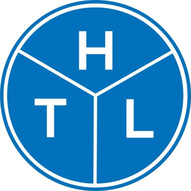 Beyaz arkaplanda HTL harf logosu tasarımı. HTL yaratıcı harflerin baş harfleri logo kavramı. HTL harf tasarımı.
