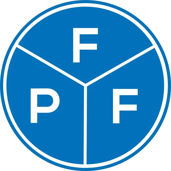 Fpf Letter Logo Design White Background Fpf Creative Initials Letter — Stock Vector