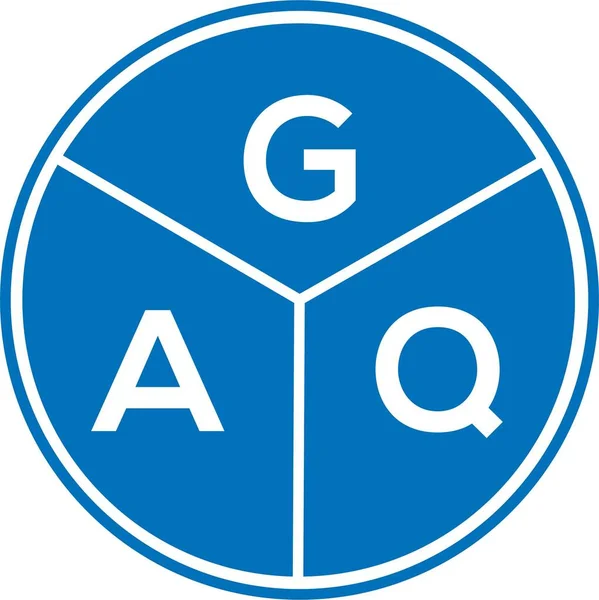 Beyaz arka planda GAQ harfi logo tasarımı. GAQ yaratıcı harflerin baş harfleri logo kavramı. GAQ harf tasarımı.