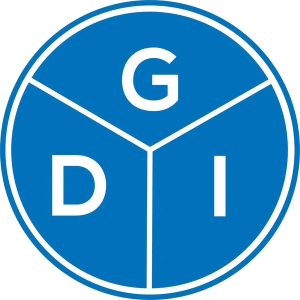 Дизайн Логотипу Літери Gdi Білому Тлі Творчі Ініціали Gdi Концепція — стоковий вектор