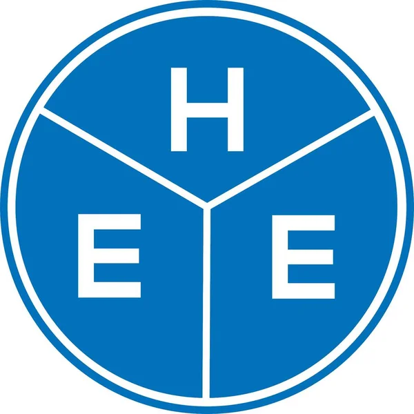 Beyaz Arka Planda Lzhee Harf Logosu Tasarımı Hee Yaratıcı Harf — Stok Vektör