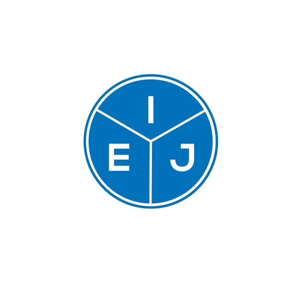 Logo Iej Disegno Lettera Sfondo Bianco Iej Creativo Iniziali Lettera — Vettoriale Stock