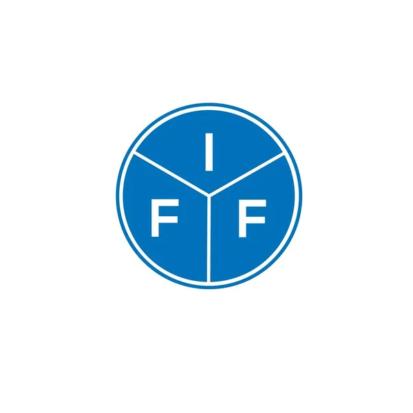 Iff字母标识的白色背景设计 Iff创意首字母首字母标识概念 Iff字母设计 — 图库矢量图片
