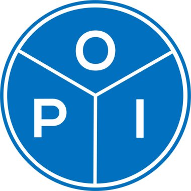 Beyaz arka planda OPI harf logosu tasarımı. OPI yaratıcı daire harfi logosu konsepti. OPI harf dizaynı. OPI beyaz arka planda logo tasarımı. OPI yaratıcı daire harfi logosu konsepti. OPI harf tasarımı.