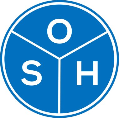 Beyaz arkaplanda OSH harf logosu tasarımı. OSH yaratıcı daire harfi logosu konsepti. OSH harf tasarımı. Beyaz arkaplanda OSH harf logosu tasarımı. OSH yaratıcı daire harfi logosu konsepti. OSH harf tasarımı.