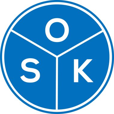 Beyaz arka planda OSK harf logosu tasarımı. OSK yaratıcı daire harfi logosu konsepti. OSK harf dizaynı. Beyaz arkaplanda OSK harf logosu tasarımı. OSK yaratıcı daire harfi logosu konsepti. OSK harf tasarımı.