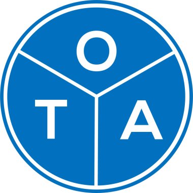 Beyaz arka planda OTA mektup logosu tasarımı. OTA yaratıcı daire harfi logosu. OTA mektup tasarımı. Beyaz arka planda OTA mektup logosu tasarımı. OTA yaratıcı daire harfi logosu. OTA mektup tasarımı.