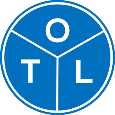 Beyaz arka planda OTL harf logosu tasarımı. OTL yaratıcı daire harfi logosu konsepti. OTL harf tasarımı.