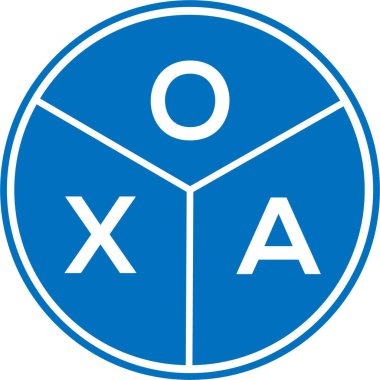 Beyaz arka planda OXA harf logosu tasarımı. OXA yaratıcı daire harfi logosu. OXA harf dizaynı. Beyaz arka planda OXA harf logosu tasarımı. OXA yaratıcı daire harfi logosu. OXA harf tasarımı.