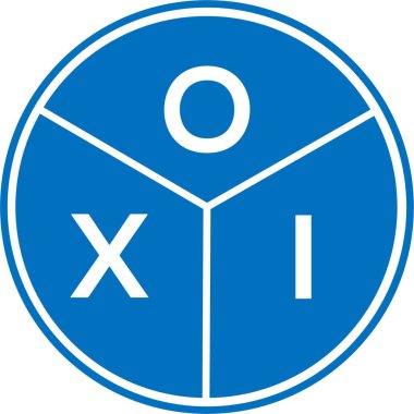 Beyaz arka planda OXI harf logosu tasarımı. OXI yaratıcı daire harfi logosu konsepti. OXI harf dizaynı. Beyaz arka planda OXI harf logosu tasarımı. OXI yaratıcı daire harfi logosu konsepti. OXI harf tasarımı.