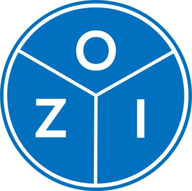 Beyaz arka planda OZI harfi logo tasarımı. Özi yaratıcı daire harfi logosu konsepti. OZI harf tasarımı.