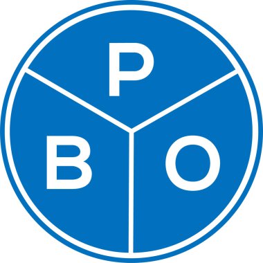 Beyaz arka planda PBO harf logosu tasarımı. PBO yaratıcı daire harfi logosu konsepti. PBO harf tasarımı. Beyaz arkaplanda PBO harfi logo tasarımı. PBO yaratıcı daire harfi logosu konsepti. PBO harf tasarımı.