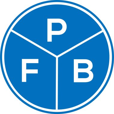 Beyaz arka planda PFB harfi logo tasarımı. PFB yaratıcı daire harfi logosu konsepti. PFB harf dizaynı. Beyaz arkaplanda PFB harfi logo tasarımı. PFB yaratıcı daire harfi logosu konsepti. PFB harf tasarımı.
