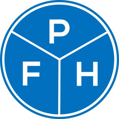 Beyaz arka planda PFH harf logosu tasarımı. PFH yaratıcı daire harfi logosu konsepti. PFH harf tasarımı. Beyaz arkaplanda PFH harf logosu tasarımı. PFH yaratıcı daire harfi logosu konsepti. PFH harf tasarımı.