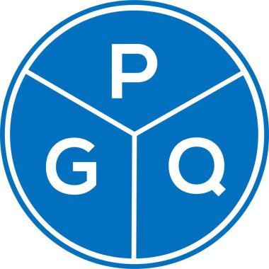 Beyaz arka planda PGQ harf logosu tasarımı. PGQ yaratıcı daire harfi logosu konsepti. PGQ harf tasarımı. Beyaz arkaplanda PGQ harfi logo tasarımı. PGQ yaratıcı daire harfi logosu konsepti. PGQ harf tasarımı.