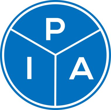 Beyaz arka planda PIA harf logosu tasarımı. PIA yaratıcı daire harf logosu kavramı. PIA harf dizaynı. PIA harf logosu tasarımı beyaz arkaplanda. PIA yaratıcı daire harf logosu kavramı. PIA harf tasarımı.