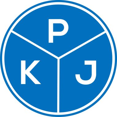 Beyaz arka planda PKJ harf logosu tasarımı. PKJ yaratıcı daire harfi logosu konsepti. PKJ harf tasarımı. Beyaz arkaplanda PKJ harf logosu tasarımı. PKJ yaratıcı daire harfi logosu konsepti. PKJ harf tasarımı.