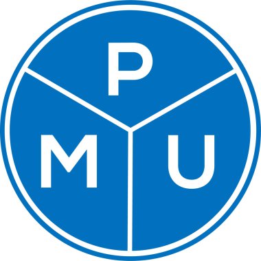 Beyaz arka planda PMU harf logosu tasarımı. PMU yaratıcı daire harfi logosu konsepti. PMU harf dizaynı. Beyaz arkaplanda PMU harf logosu tasarımı. PMU yaratıcı daire harfi logosu konsepti. PMU harf tasarımı.