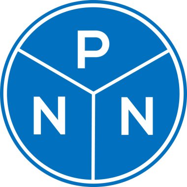 Beyaz arka planda PNN harf logosu tasarımı. PNN yaratıcı daire harfi logosu konsepti. PNN harf tasarımı.