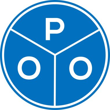 Beyaz arka planda POO harfi logo tasarımı. POO yaratıcı daire harfi logosu. POO harf tasarımı. POO harfi logo tasarımı beyaz arkaplanda. POO yaratıcı daire harfi logosu. POO harf tasarımı.