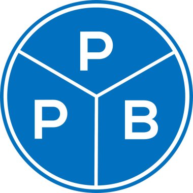 Beyaz arkaplanda PPB harfi logo tasarımı. PPB yaratıcı daire harfi logosu. PPB harf tasarımı.