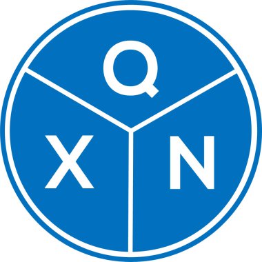 Beyaz arkaplanda QXN harf logosu tasarımı. QXN yaratıcı daire harfi logosu. QXN harf tasarımı. QXN harfi logo tasarımı beyaz arkaplanda. QXN yaratıcı daire harfi logosu. QXN harf tasarımı.