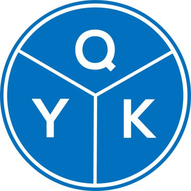 Beyaz arkaplanda QYK harf logosu tasarımı. QYK yaratıcı daire harfi logosu. QYK harf tasarımı. QYK harf logo tasarımı beyaz arkaplanda. QYK yaratıcı daire harfi logosu. QYK harf tasarımı.