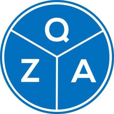 Beyaz arkaplanda QZA harf logosu tasarımı. QZA yaratıcı daire harf logosu konsepti. QZA harf tasarımı. Beyaz arkaplanda QZA harfi logo tasarımı. QZA yaratıcı daire harf logosu konsepti. QZA harf tasarımı.