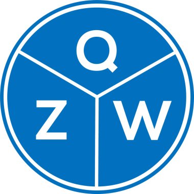 Beyaz arkaplanda QZW harf logosu tasarımı. QZW yaratıcı daire harfi logosu. QZW harf tasarımı. QZW harf logo tasarımı beyaz arkaplanda. QZW yaratıcı daire harfi logosu. QZW harf tasarımı.