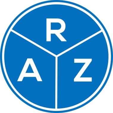 Beyaz arka planda RAZ harfi logo tasarımı. RAZ yaratıcı daire harfi logosu. RAZ harf dizaynı. Beyaz arkaplanda RAZ harfi logosu tasarımı. RAZ yaratıcı daire harfi logosu. RAZ harf tasarımı.