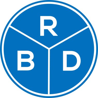 Beyaz arka planda RBD harf logosu tasarımı. RBD yaratıcı daire harfi logosu konsepti. RBD harf dizaynı. Beyaz arkaplanda RBD harf logosu tasarımı. RBD yaratıcı daire harfi logosu konsepti. RBD harf tasarımı.