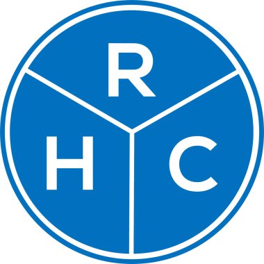Beyaz arka planda RHC harf logosu tasarımı. RHC yaratıcı daire harfi logosu konsepti. RHC harf dizaynı. Beyaz arkaplanda RHC harf logosu tasarımı. RHC yaratıcı daire harfi logosu konsepti. RHC harf tasarımı.