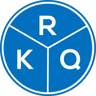 Beyaz arka planda RKQ harfi logo tasarımı. RKQ yaratıcı daire harfi logosu konsepti. RKQ harf dizaynı. Beyaz arkaplanda RKQ harfi logo tasarımı. RKQ yaratıcı daire harfi logosu konsepti. RKQ harf tasarımı.
