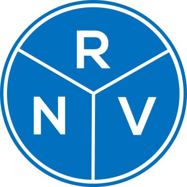 Beyaz arka planda RNV harf logosu tasarımı. RNV yaratıcı daire harfi logosu. RNV harf dizaynı. Beyaz arkaplanda RNV harf logosu tasarımı. RNV yaratıcı daire harfi logosu. RNV harf tasarımı.